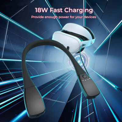 VR Hanging Neck Power Bank Battery For Quest 3/2/Pro/PS VR2/Pico 4/4Pro 10000mAh