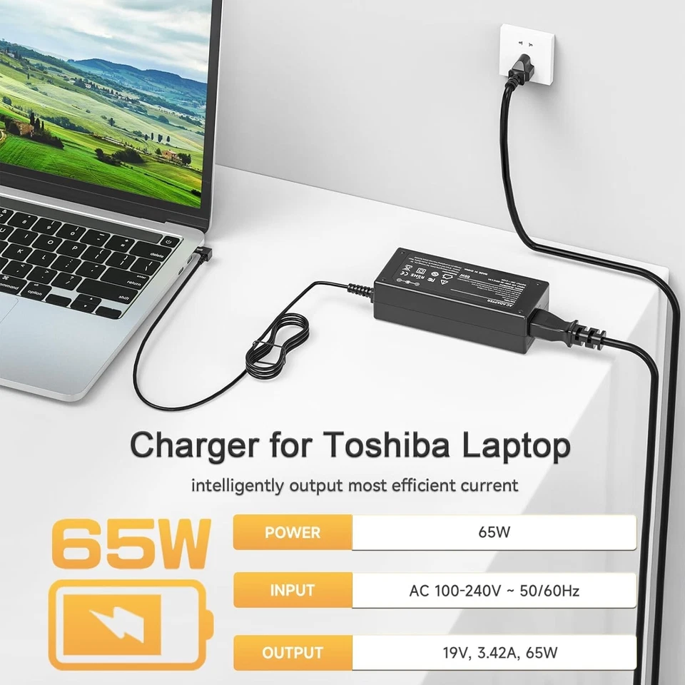 65W Power Adapter for Asus PA-1650-66 ADP-65DW ADP-65HB BB ADP-65JH BB - Image 4 of 4