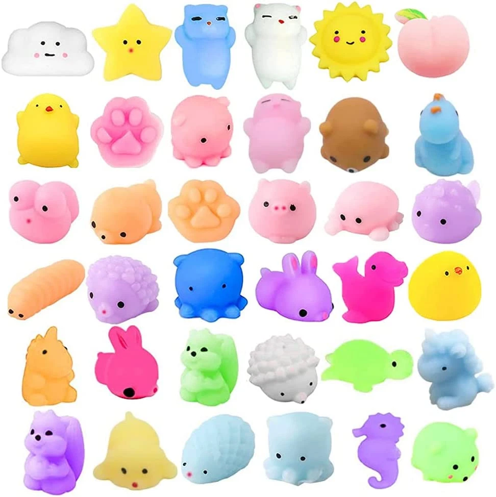 Mochi Squishy Toys , 36 Pcs Mini Squishy Animal Toys Squishy Fidget Toys  Squish