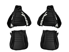 FITS Porsche 911 1985-94 BLACK Leather Seat Covers