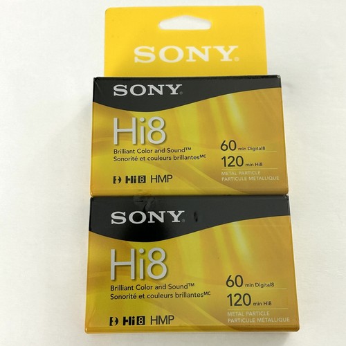 Sony Hi8 120 Min Digital8 60 Min HMP 2er-Pack Camcorder Kassettenbänder Neu Versiegelt - Bild 2 von 14