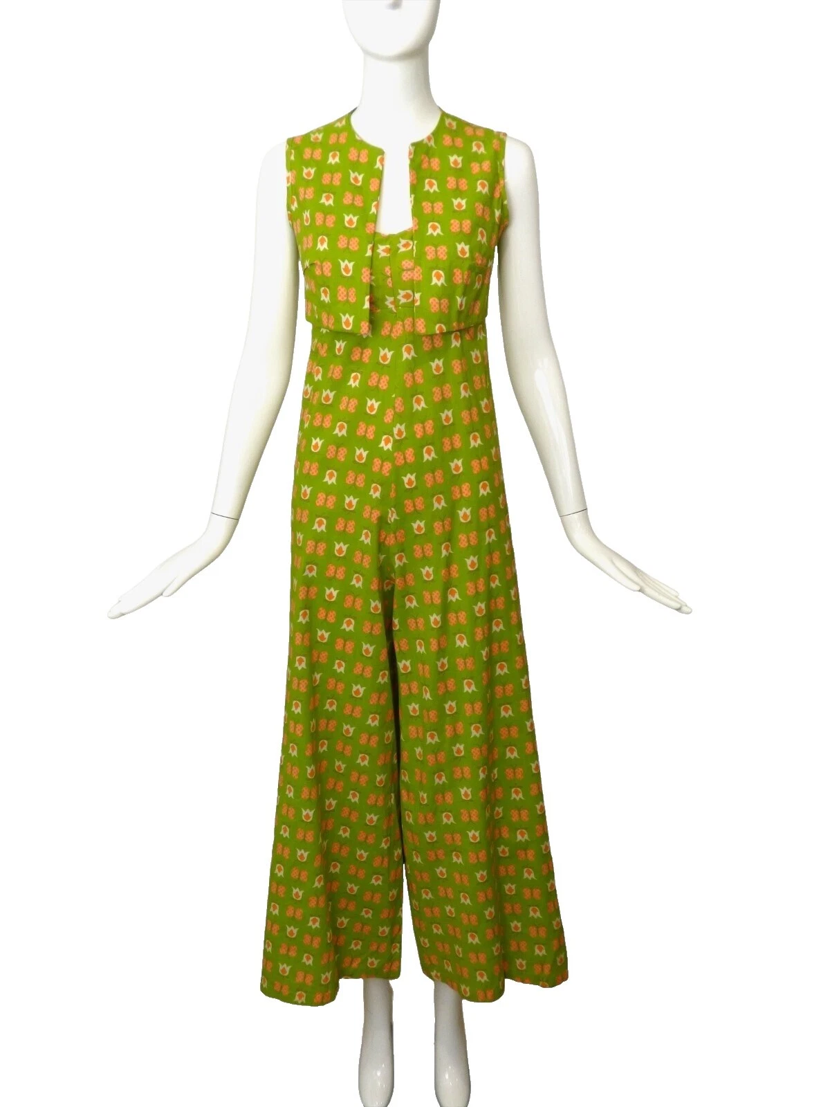 Cotton Summer/Beach Jumpsuit Vintage Jumpsuits & Playsuits for Women