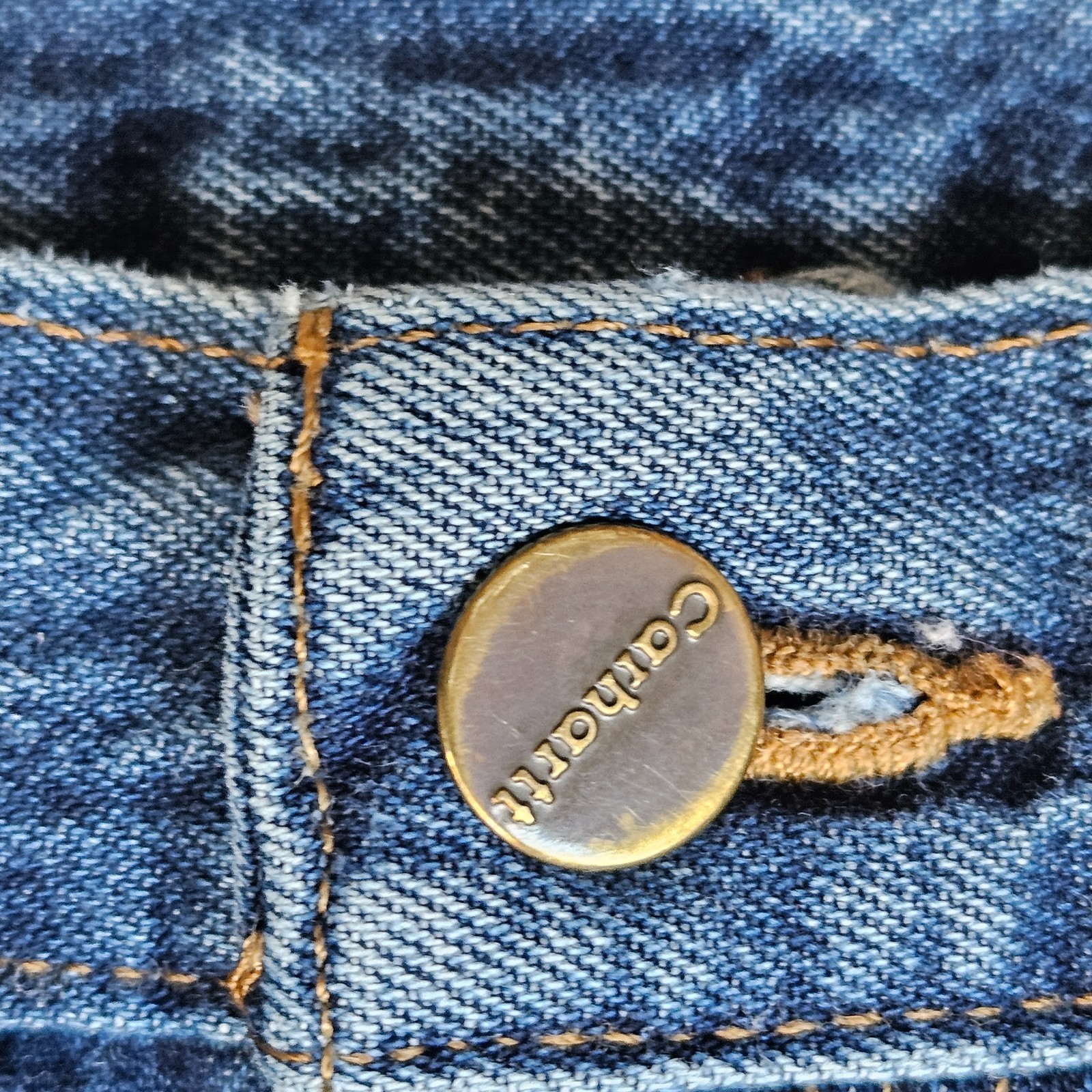 Vintage Carhartt Jeans Carpenter Relaxed Straight Leg Y2K 90's Workwear 38x32 thumbnail 4