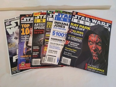 Lot of 6 Star Wars Insider Magazines Issues #70,71,72,76,77,104 ANH ESB ROTJ TPM