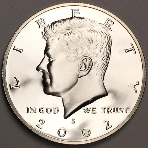 2002-S Silver Proof Kennedy Half Dollar - 90% Silver - (PR) KM#A202c - HD02SS