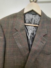 100 Genuine Loro Piana Cashmere Men's L Blazer Eye Popping Plaid Fabric 