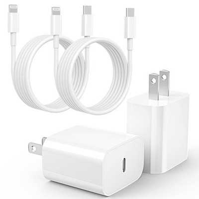iPhone 14 13 12 11 Charger Fast Charging 2Pack Type-C Fast Charger Blocks wit...