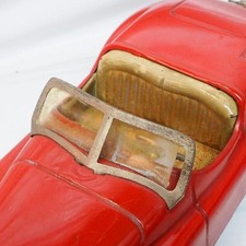 Yonezawa Sanyo formerly Tomy  Jaguar XK120 Red Tin Toy Car, No Box