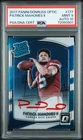 2017 Panini Donruss Optic Patrick Mahomes  #177 Rated Rookie Auto PSA 9/Auto 10!