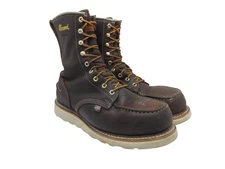 Thorogood Men's 8" Steel Toe WP Wedge Sole Work Boots (USA) 804-3800 Brown 11EE