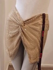 Misspap Diamante Twist Knot Mini Skirt Size M