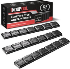 1/2oz 0.5oz Wheel Weights, Adhesive Wheel Weights - 63oz/Box 126 Pcs  Black