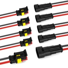 LanHong 2 Pin Way 16 AWG Car Waterproof Electrical Connector Plug with 2