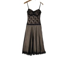 Rampage Vintage BlackLace Sheer Slip Dress Size 7 Gothic Lingerie Style