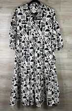 Anthropologie Maeve Dress XS The Bettina Tiered Geometric Abstract Summer Preppy
