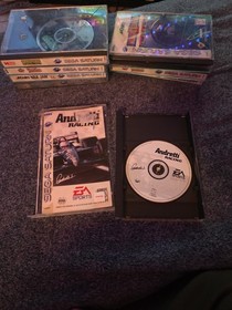 9 SEGA SATURN GAME LOT: NBA JAM TE - MORTAL KOMBAT 2 - WORLD SERIES - SEGA RALLY