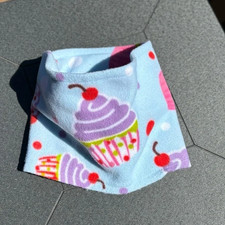 Girls Fleece Cupcake Cowl Scarf - handmade
