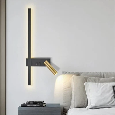 Modern LED Wall Lamp Nordic Style Bedroom Living Room Bedside Light