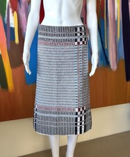 Tory Burch size M (32 - 35“ waist) skirt cotton knit thick fabric multicolour