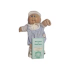 Vintage 1983 Cabbage Patch Kid Preemie Baby Boy Bald, Blue Eyes, Paperwork