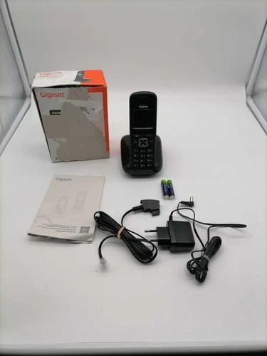 Gigaset AS690 DECT Schnurlostelefon – Freisprech, Display, Anrufschutz, Grau/Sch