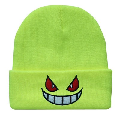 6 Styles Unisex Winter Outdoor Beanie for Child Knitted Gengar Hood Hat for Kids