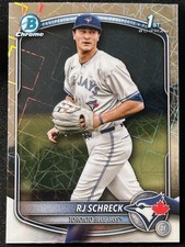 2025 Bowman Chrome - Prospects RJ Schreck #BCP-181 Laser Refractor 1st Bowman