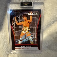 2018 All In Kota Ibushi Autograph Wrestling Trading Card COA Signed NJPW AEW