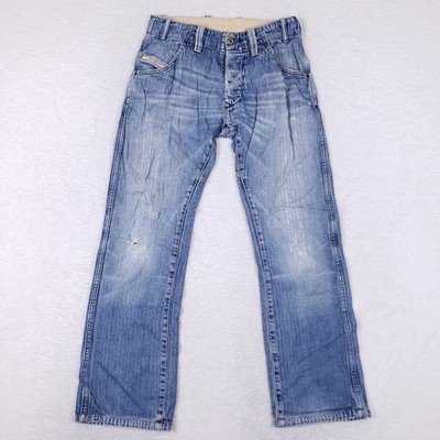 Diesel Industry Jeans 28 Relaxed Straight Blue Y2K Utility Denim