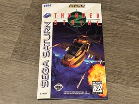 Thunder Strike Sega Saturn Complete CIB w/Reg Card Authentic Very Good Shape