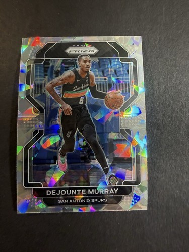 2021-22 Panini Prizm Dejounte Murray Silver Cracked Ice Prizm #231 Spurs