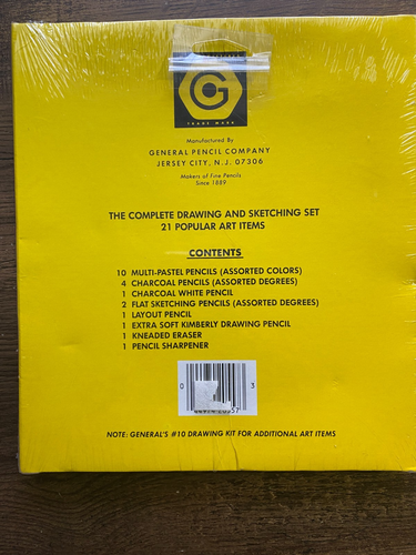 Ancien kit crayon dessin général n° Lot de 20 croquis complets USA en boîte - Photo 3/4