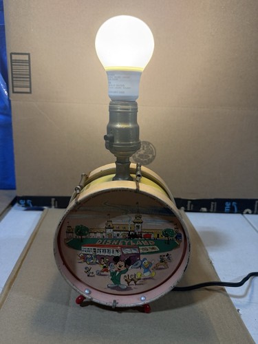 Vintage Walt Disney Lamp Antique Early Mickey Mouse Light, Tested Works