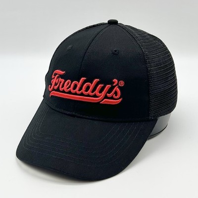Freddy s Hat Cap Snapback Mesh Trucker Black Red Frozen Custard Steakburgers