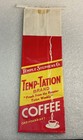Original 1950s? Temp-tation  Unused Paper Coffee One Pound Temple Stephens Co. — photo 1