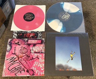 YEAH YEAH YEAHS Cool It Down Blue Yellow White Twister Vinyl + Machine Pink 10''