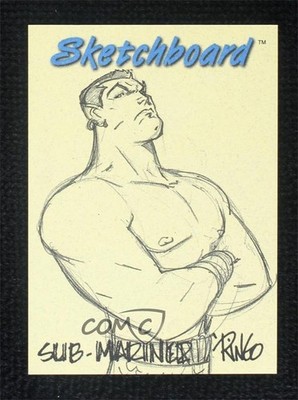 1998 SkyBox Marvel Creators Collection Grey Sub-Mariner #22 Sketch 1m1a