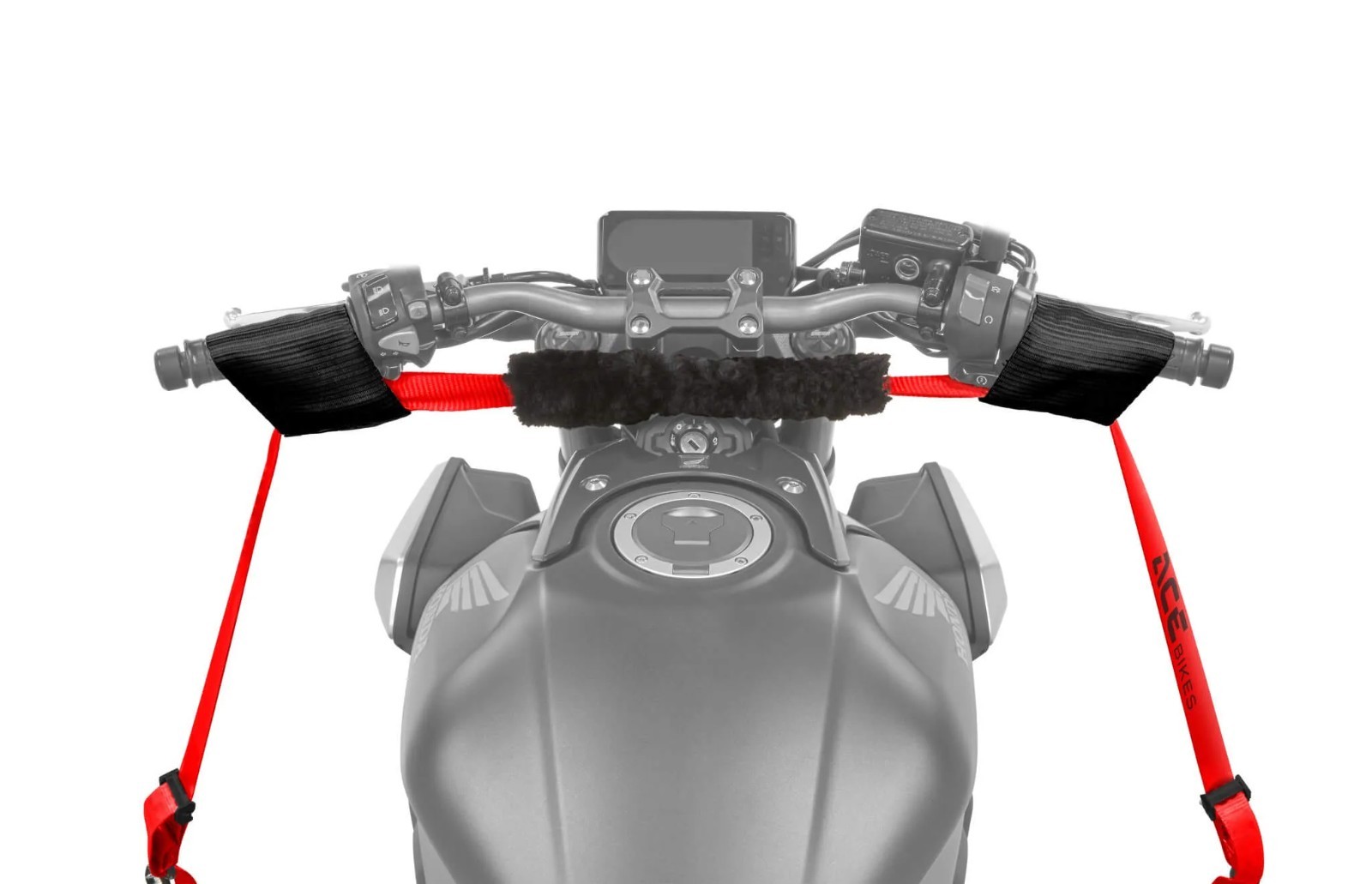 Sangle d'arrimage de guidon moto Acebikes Buckle Up avec boucles de serrage
