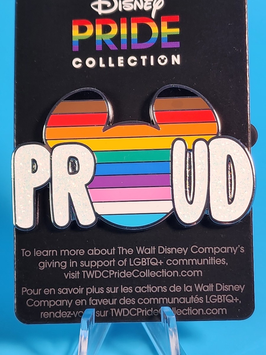 Rainbow Proud Mickey Mouse Head Icon Pride 2023 Disney Pin 155721