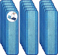 15 Pack Microfiber Cleaning Pads for Bona Family of Mops,Washable & Reusable Mop