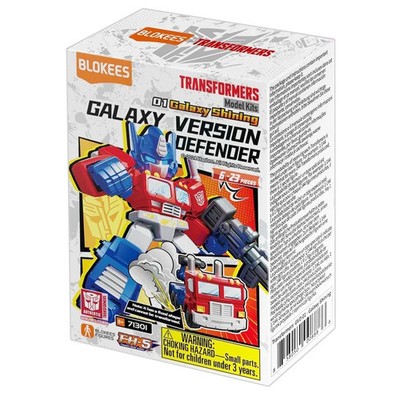 Transformers Defender Version 01 Galaxy Shining Blind Box Blokees Snap Kit