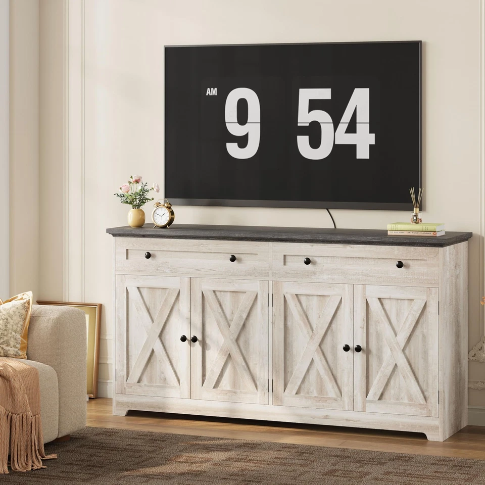 Armario Buffet con Almacenaje, Aparador Armario de Almacenamiento, Mueble de Cocina con... Foto 2 de 4