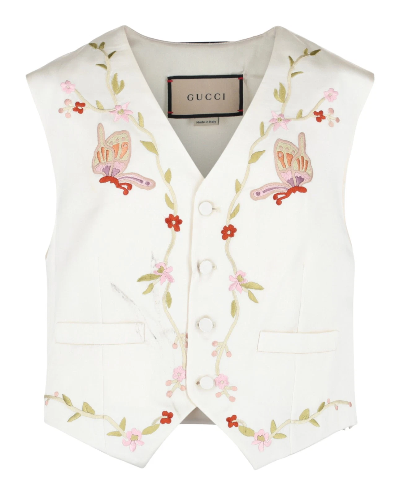 Gilet homme Gucci brodé papillon