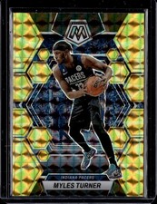 2022-23 Panini Mosaic #36 Myles Turner Reactive Yellow