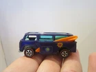 HOT WHEELS REDLINE BEACH BOMB* PURPLE COLOR & WHITE INTERIOR ! NEAR MINT, BUTTON