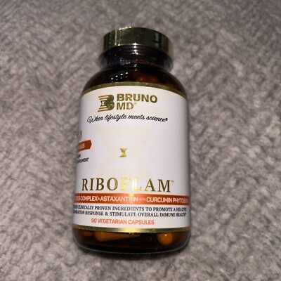 Riboflam, Clinically Proven Immune System Booster Ingredients, ~ BRUNO MD ~90cap