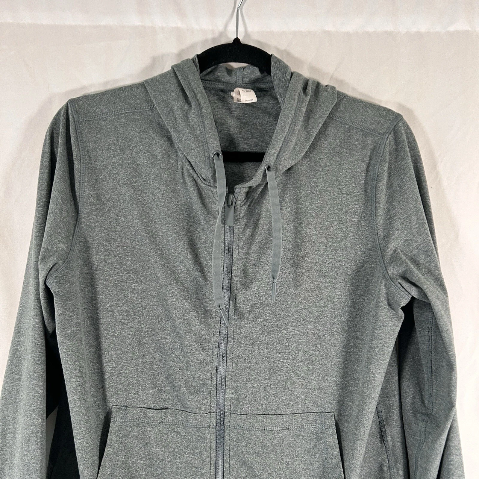 yogalicious lux full zip drawstring pockets hooded jacket