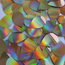 Sequin Teardrop 1.5" Gold Lazersheen Reflective Metallic. Made in USA