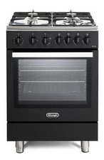 DeLonghi DSC 626 G-1 BL 60cm Modern Single Cavity Gas Range-Style Cooker Black