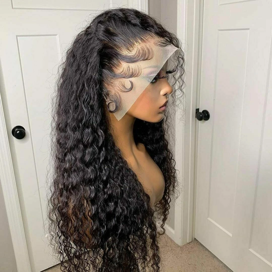 Water Wave Lace Front Human Hair Wigs For Black Women HD Wet And Wavy Lace Wig